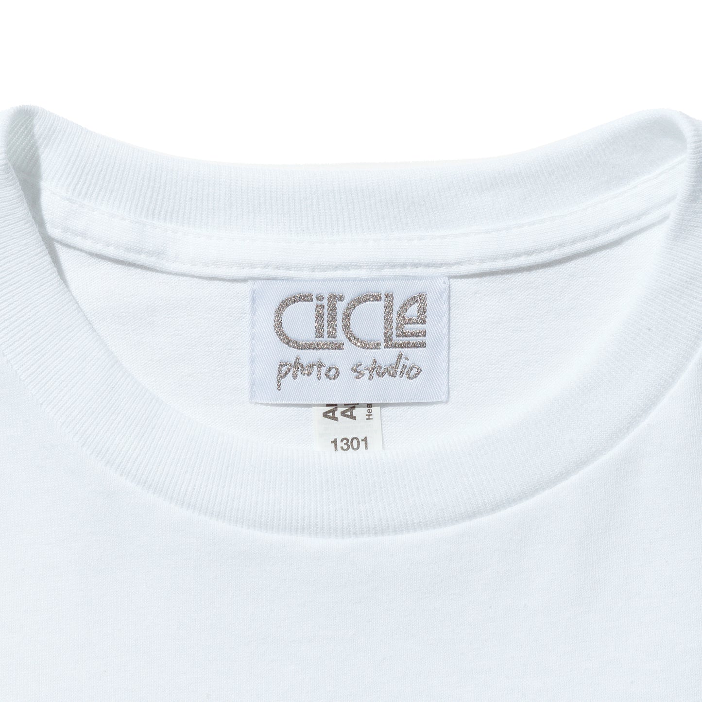 circle Logo Tee White x Puff Blue